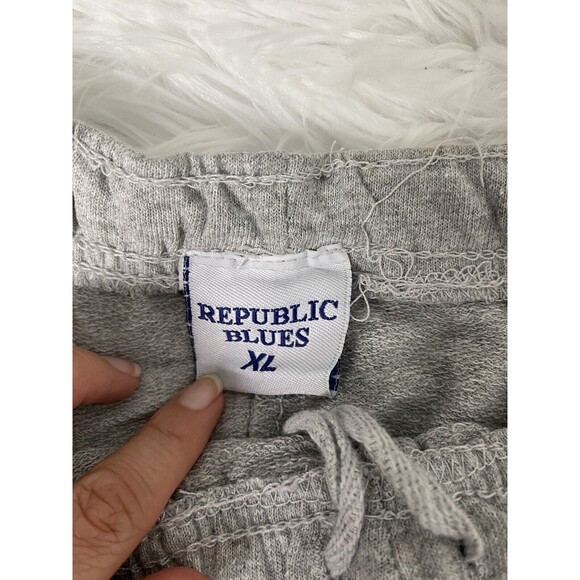 Men's Republic Blues Gray Jogger Pants Relax Sport Size XL Pockets - Picture 4 of 14